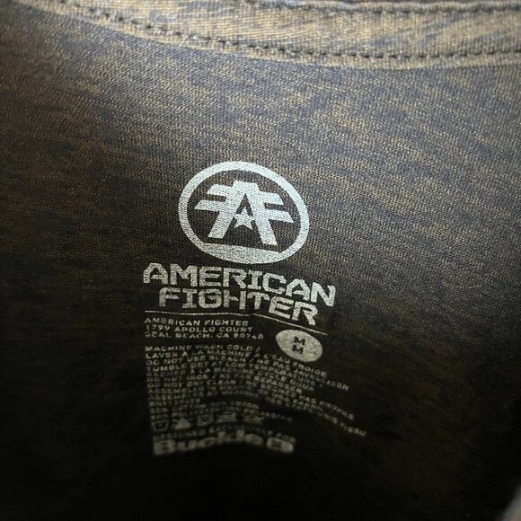 American Fighter T Shirt Small S Gray Graphic Tee - Picture 4 of 16